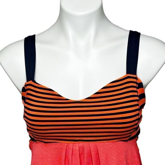 Lululemon run back on track tank top light flare/ inkwell stripe size 10 - Picture 5 of 16